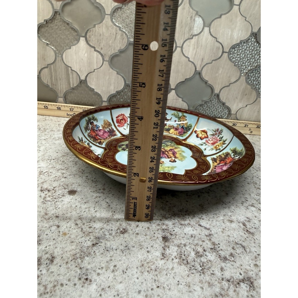 Vintage 1971 Daher 10.5" Decorated Ware Tin Bowl Tray Made In England - Picture 4 of 5